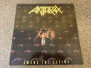 Anthrax Among The Living + Inner Stunning Rare Original LP