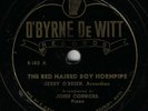 IRISH 78 RPM - JERRY O'BRIEN (O'BYRNE DEWITT 9-103) THE RED HAIRED BOY HORNPIPE