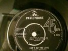 THE BEATLES - Can't buy me love **UBER RARE - LABEL NOT CENTRAL* vinyl single
