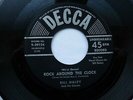 BILL HALEY 45 'ROCK AROUND THE CLOCK' USA DECCA 1954 RARE LINES LABEL ROCKABILLY