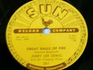 ROCKABILLY 78 - JERRY LEE LEWIS GREAT BALLS OF FIRE  1957 SUN 281