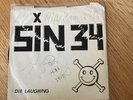 Sin 34, Die Laughing 7”, LA Punk, Dave Markey