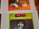 2 ELVIS PRESLEY 45 PICTURE SLEEVE PROMO RAGS TO RICHES,THERES GOES MY EVERYTHING