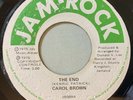 Carol Brown - The End 45  Jam Rock 1975 Roots Reggae Dub VG+ mp3