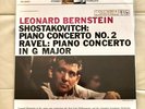 LEONARD BERNSTEIN Shostakovich & Ravel Piano Concertos 180g IMPEX VINYL LP NEW