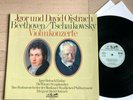 DAVID OISTRAKH violin BEETHOVEN TSCHAIKOWSKY 1960s white EURODISC 2LP MINT