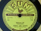 Jerry Lee Lewis Sun 78 303 1958 Break-Up/I'll Leave It All Up To You Glossy VG