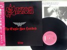 SAXON LIVE/THE EAGLE HAS LANDED CARRERE P-11227 Japan OBI VINYL LP