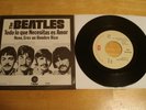 Beatles Todo lo que Necesitas es Amor (All You Need Is Love) Mexico 45 No LP