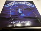 Metallica Ride the Lightning Elektra 1984 LP w/Inner in VG+ Cond