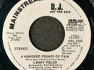 **HEAR ** LENNY WELCH A HUNDRED POUNDS OF PAIN RARE NORTHERN MODERN SOUL DJ COPY