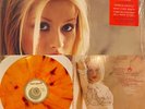 Christina Aguilera SELF TITLED Debut ORANGE + RED Marbled Colored Vinyl
