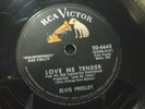 ELVIS PRESLEY - LOVE ME TENDER / ANYWAY YOU WANT ME 78 rpm RCA 20-6643 1956