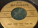 RARE rockabilly garage the CAVEMEN just one you for me 45 Record gold standard