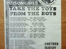 POISON GIRLS UK 1980's RARE ORIG LEAFLET GREAT ANARCHO PUNK MEMORABILIA CRASS