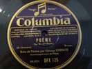 GEORGE ENESCO / CHAUSSON poeme / COLUMBIA DFX 125-6