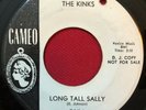 THE KINKS   LONG TALL SALLY (1965) RARE PROMO 45 GARAGE ROCK   CAMEO C-345