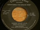 Sensational Five Singing Sons - Gospel Funk Drum Breaks 45 on Church Door -Hear