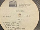 1988 MASTERFONICS NASHVILLE ACETATE TEST PRESSING MCA RECORDS: JOHNNY GIMBLE