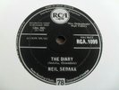 NEIL SEDAKA: THE DIARY 1959 RCA 78RPM EX/EX- VERY RARE AND HARD TO FIND