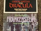 ORIGINAL RADIO BROADCASTS Frankenstein & Dracula Orson Welles 2 Vinyl LP Record