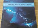Beige Lightning Strikes Twice LP Orig 1982 Funk Soul R&B Disco Rarity
