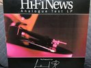 HI-FI NEWS ANALOGUE TEST LP THE PRODUCER’S CUT UK OG CLEAN