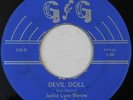rockabilly girl singer 45 JACKIE LYNN BLEVINS Devil Doll G&G VG HEAR blue doll
