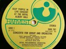 Deep Purple LP Concerto for group UK Harvest TRUE 1st Press NO EMI LOVELY COPY $