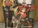 SLAYER HELL AWAITS DEMOS WHITE MARBRED LP VINYL 500 EX LTD VENOM TANKARD MAYHEM