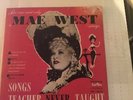 MAE WEST   SONGS TEACHER NEVER TAUGHT* FOR BOYS & GIRLS OVER 50 * RED VINYL*45LP