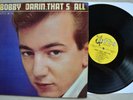 Bobby Darin That's All ATCO Records US First Press 33-104 MONO Vinyl LP 1959 VG+
