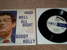 BUDDY HOLLY - Well All Right EP VINYL 7