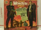 FAMOUS MONSTERS SPEAK: Dracula & Frankenstein Horror GOLDEN Vinyl LP Album