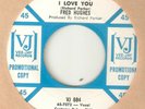 FRED HUGHES Oo Wee Baby I Love You VEE JAY PROMO  NORTHERN SOUL USA 45