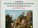 SCHUBERT Quartet 13/7 Via Nova SIGNED 4 Autographs X 2 Erato STU 71487 LP NM