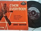 ROCKABILLY 45 EP EDDIE COCHRAN on UK LONDON MAY 1960 ''C'MON EVERYBODY''