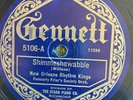 Gennett 5106 New Orleans Rhythm Kings SHIMMECHAWABBLE  78rpm 1924 EE-