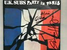UK SUBS	PARTY IN PARIS	7in	ORANGE VINYL SIGNED BY CHARLIE & ALVIN	VG/VG+	GEM