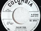COLUMBIA 21543 Collins Kids Orig PROMO Rockabilly 45 Mint Minus I'm In My Teens