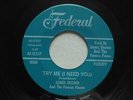 From 1958: JAMES BROWN & FLAMES: Try Me-Tell Me What I Did Wrong 45-12337  EX+