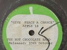 Beatles UK APPLE 18 rare TEST pressing 45 HOT CHOCOLATE 