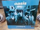 LP Oasis - Up In The Chicago Sky Double blue Vinyl Album RARE Liam Gallagher