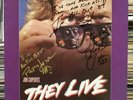 They Live Soundtrack OST Vinyl LP 1988 Press Signed by Roddy Piper & Peter Jason