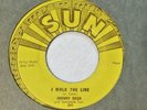 Johnny Cash-Get Rhythm b/w I Walk The Line-Sun #241-Rockabilly- 7