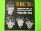 The Beatles 45 sleeve DO YOU WANT TO KNOW A SECRET picture sleeve Only 1964 VJ