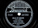BILLIE HOLIDAY / TEDDY WILSON / 1938 Brunswick 8281 - Hello My Darling