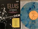 Elvis Presley In Person at the Intern’l Hotel RCA/FRM-4428 Blue & Gold Splatter