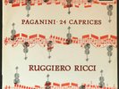 DECCA vinyl LP RUGGIERO RICCI 24 caprices PAGANINI sxl 21007-B GERMANY TELDEC