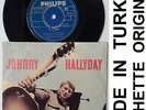 JOHNNY HALLYDAY JE L'AIME 45 T. VINYLE TURC + POCHETTE TURQUIE TURKIJE CENTREUR